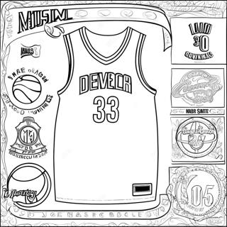 Pagina Para Colorear De Camiseta De La Nba 29577-26667