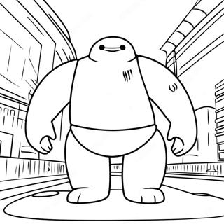 Pagina Para Colorear De Baymax En Accion 29638-26717