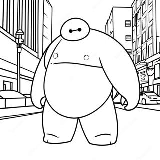 Pagina Para Colorear De Baymax En Accion 29638-26718