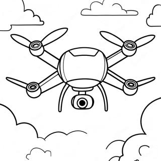 Pagina Para Colorear De Drone Volando En El Cielo 29728-26790