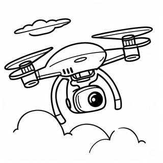 Pagina Para Colorear De Drone Volando En El Cielo 29728-26791