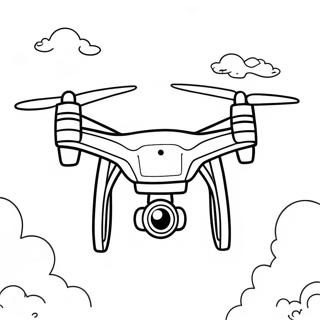 Pagina Para Colorear De Drone Volando En El Cielo 29728-26792