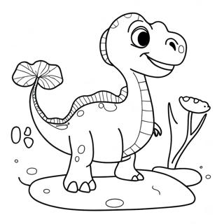 Pagina Para Colorear De Dinosaurio De Agua 29777-26826