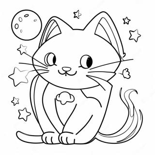 Pagina Para Colorear De Un Gato Espacial 29797-26842