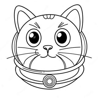 Pagina Para Colorear De Un Gato Espacial 29797-26844