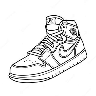 Pagina Para Colorear De Zapatillas Jordan 1 Clasicas 2979-2416