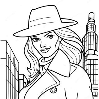 Pagina Para Colorear De Carmen Sandiego En Una Ciudad Misteriosa 29889-26909