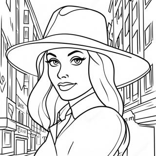 Pagina Para Colorear De Carmen Sandiego En Una Ciudad Misteriosa 29889-26912