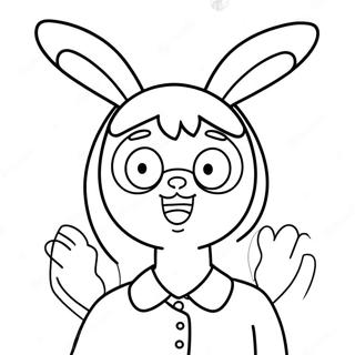 Pagina Para Colorear De Louise Belcher Con Orejas De Conejo 2999-2430