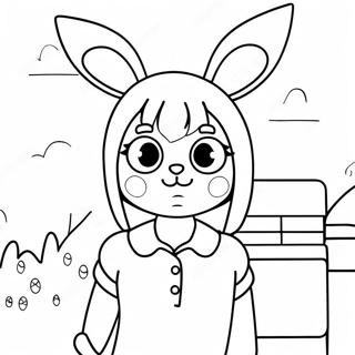 Pagina Para Colorear De Louise Belcher Con Orejas De Conejo 2999-2432