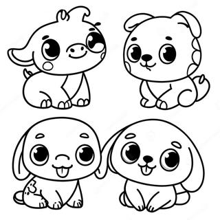 Pagina Para Colorear De Adorables Animales Bebes 30039-27029