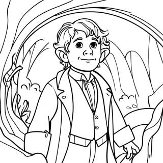 Pagina Para Colorear De La Aventura De Bilbo Bolson 30079-27062