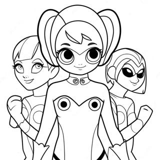 Pagina Para Colorear De La Superheroina Miraculous Ladybug 30128-27098