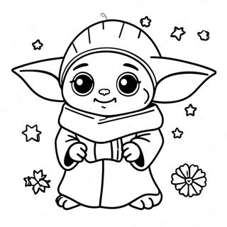 Pagina Para Colorear De Baby Yoda En Navidad 30138-27106