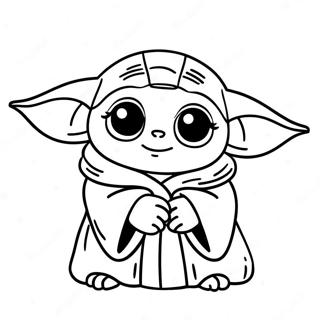 Pagina Para Colorear De Baby Yoda En Navidad 30138-27108