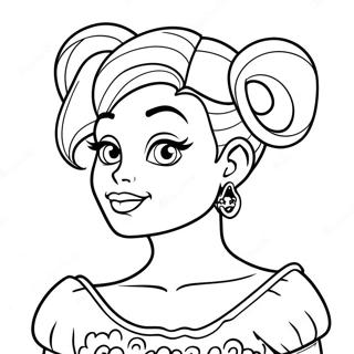 Pagina Para Colorear De Una Princesa De Disney Punk 30148-27116