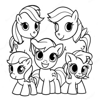 Pagina Para Colorear De Personajes Coloridos De My Little Pony 30289-27232