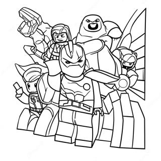 Pagina Para Colorear De Lego Avengers 3028-2475