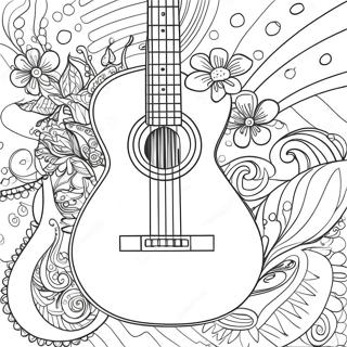 Pagina Para Colorear De Guitarra 3038-2458