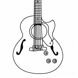 Pagina Para Colorear De Guitarra 3038-2483