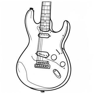 Pagina Para Colorear De Guitarra Electrica En Accion 3039-2486