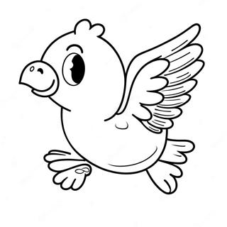 Pagina Para Colorear Del Pajaro Woodstock Volando 30409-27323