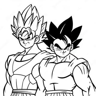 Pagina Para Colorear De Goku Y Vegeta 30438-27342