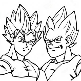 Pagina Para Colorear De Goku Y Vegeta 30438-27344