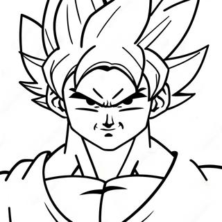 Pagina Para Colorear De Goku Super Saiyan En Accion 30439-27345