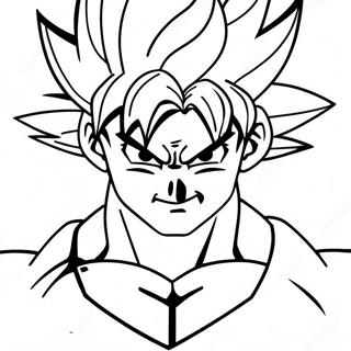 Pagina Para Colorear De Goku Super Saiyan En Accion 30439-27346