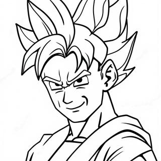 Pagina Para Colorear De Goku Super Saiyan En Accion 30439-27347