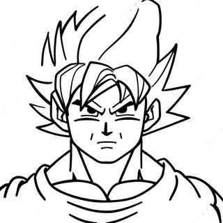 Pagina Para Colorear De Goku Super Saiyan En Accion 30439-27348