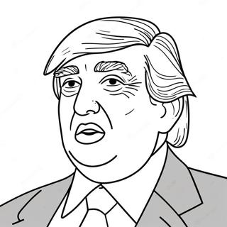 Donald Trump Páginas Para Colorear