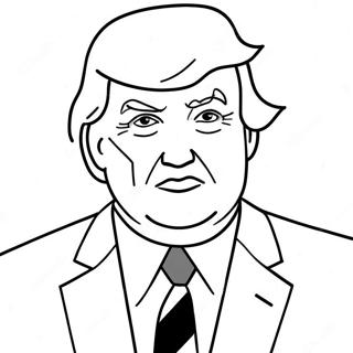 Pagina Para Colorear De Donald Trump En Traje 30579-27460