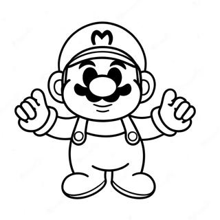 Pagina Para Colorear Del Personaje De Mario De Among Us 30638-27504