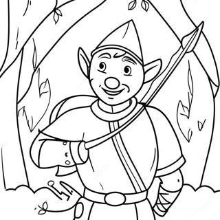 Pagina Para Colorear De Robin Hood Con Sus Hombres Alegres 30739-27588