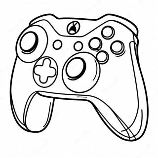 Pagina Para Colorear Del Controlador De Xbox En Accion 30769-27610