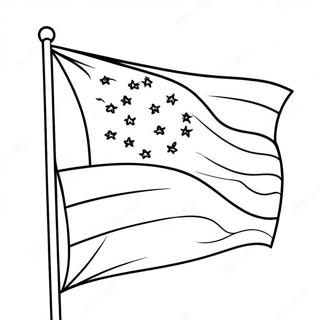 Pagina Para Colorear De Plantilla De Bandera En Blanco Colorida 30849-27675