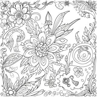 Pagina Para Colorear De Fantasia Floral De Johanna Basford 30869-27691