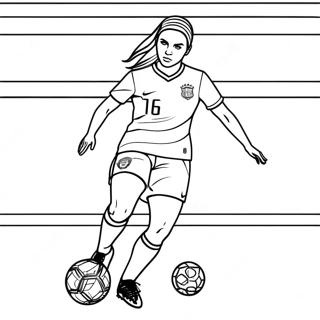 Alex Morgan Páginas Para Colorear