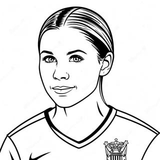 Pagina Para Colorear De La Estrella Del Futbol Alex Morgan 30969-27769