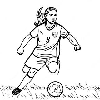 Pagina Para Colorear De La Estrella Del Futbol Alex Morgan 30969-27770