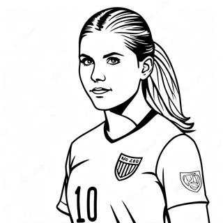 Pagina Para Colorear De La Estrella Del Futbol Alex Morgan 30969-27771