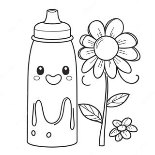 Pagina Para Colorear De Botella De Agua Stanley Con Flores 31009-27802