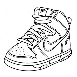 Nike Dunk Páginas Para Colorear