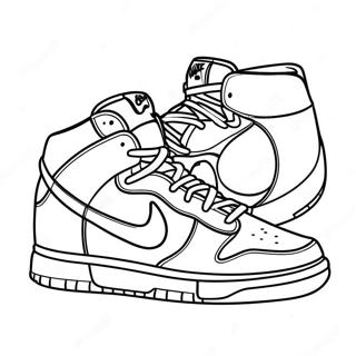 Pagina Para Colorear De Zapatillas Nike Dunk 31098-27870