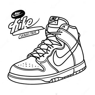 Pagina Para Colorear De Zapatillas Nike Dunk 31098-27871