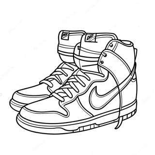 Pagina Para Colorear De Zapatos Nike Dunk Coloridos 31099-27876