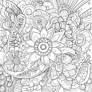 Pagina Para Colorear De Doodle 311-251