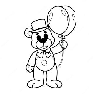 Pagina Para Colorear De Toy Freddy Con Globos Coloridos 31249-27994